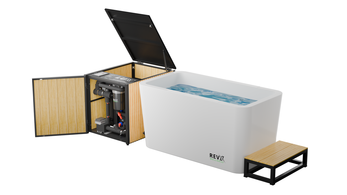 RevX X Tub Acrylic Cold Plunge with LUX 1.5 HP Chiller