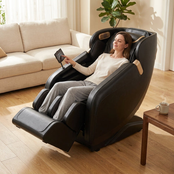 Massage Chair Built for Full Body Relief, 4D Technology, Zero Gravity Recline, Heat Therapy, Bluetooth Control