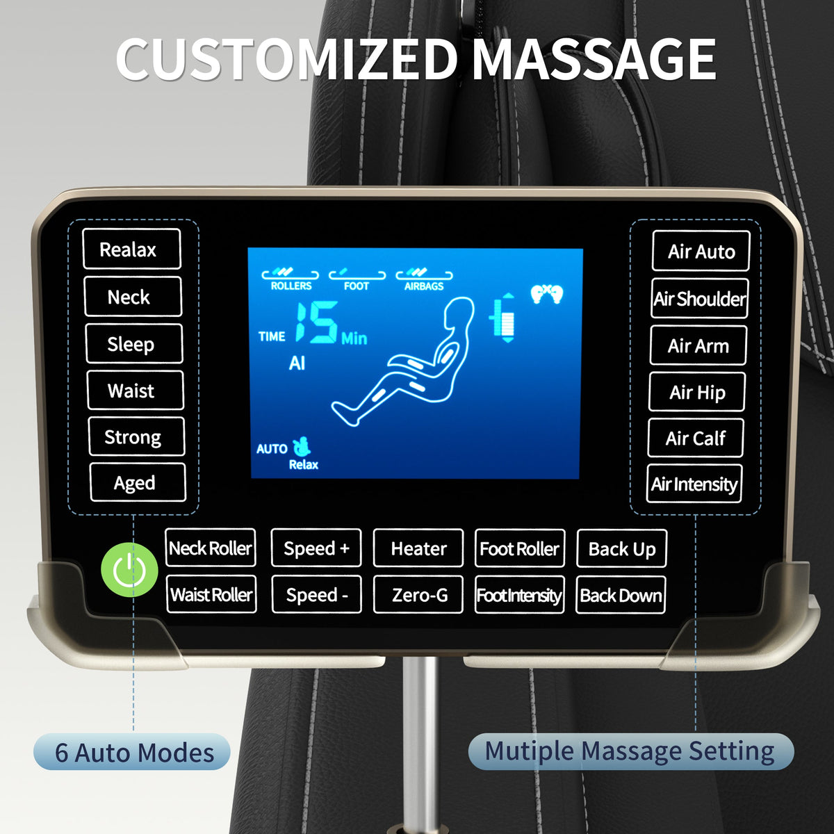TJX-A-SS02 Zero Gravity Massage Chair with Heat – Black