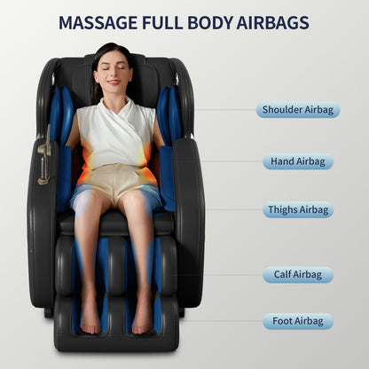 TJX-A-SS02 Zero Gravity Massage Chair with Heat – Black