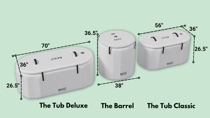 RevX Inflatable Tub Deluxe with Insulated Lid