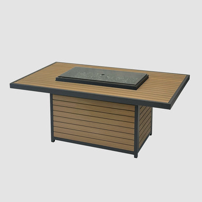 Kenwood & Brooks Rectangular Gas Fire Pit Table
