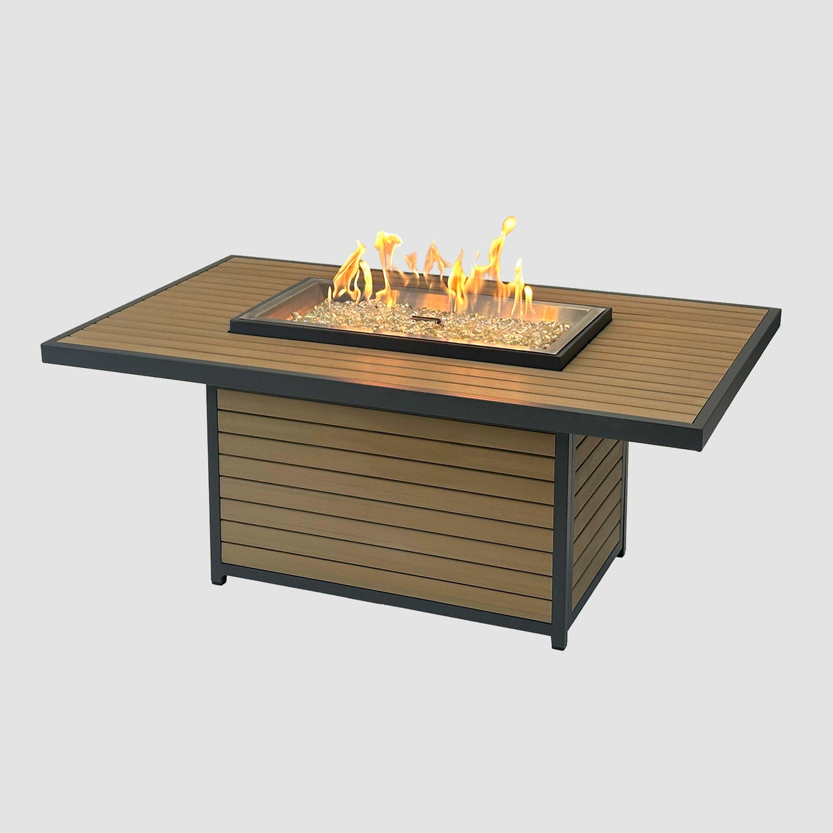 Kenwood & Brooks Rectangular Gas Fire Pit Table