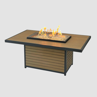 Kenwood & Brooks Rectangular Gas Fire Pit Table