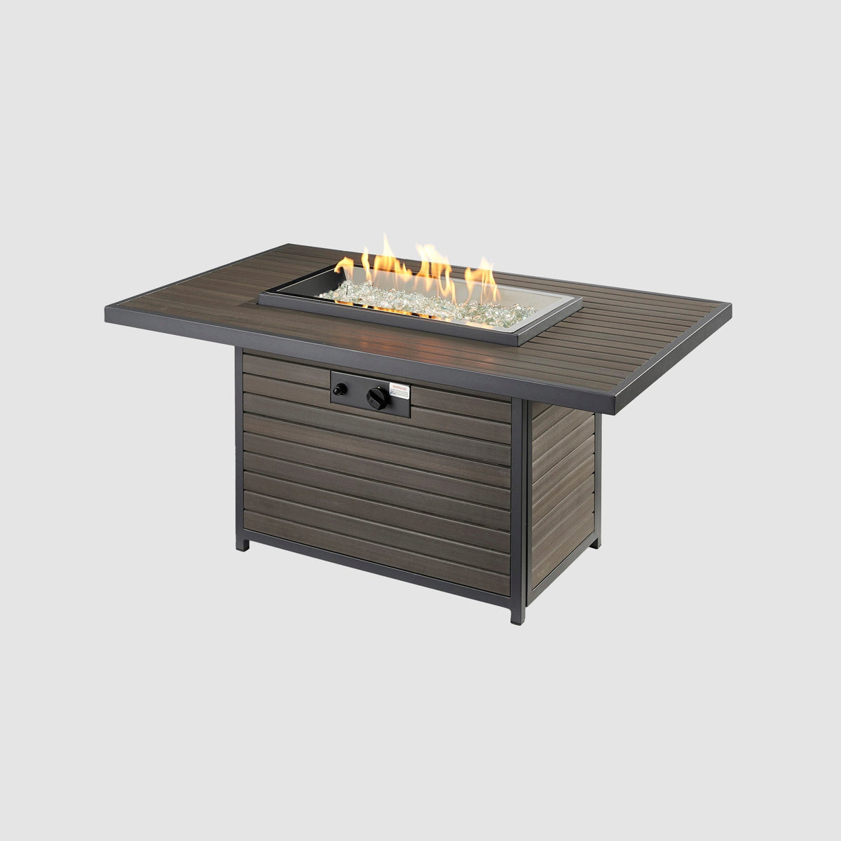 Kenwood & Brooks Rectangular Gas Fire Pit Table