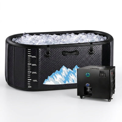 Cold Plunge Tub Designed for Athletic Recovery, 248 Gallon Capacity, 1 Horsepower Chiller, WiFi Control