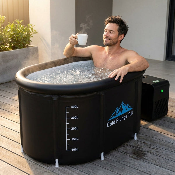 Cold Plunge Tub Designed for Athletic Recovery, 248 Gallon Capacity, 1 Horsepower Chiller, WiFi Control