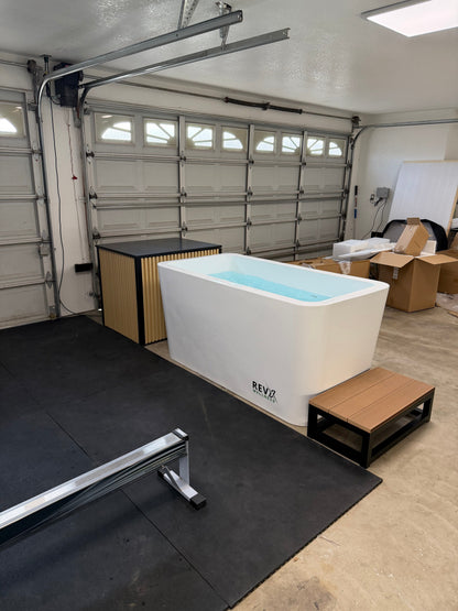 RevX X Tub Acrylic Cold Plunge with LUX 1.5 HP Chiller