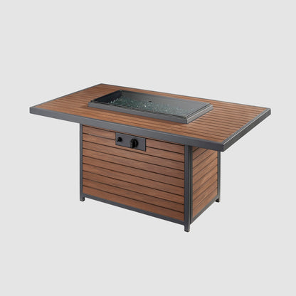 Kenwood & Brooks Rectangular Gas Fire Pit Table