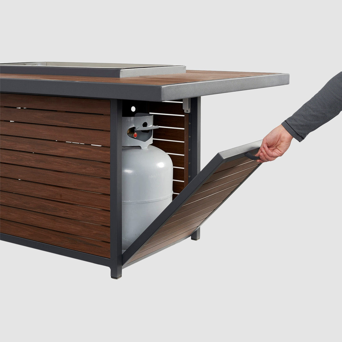 Kenwood & Brooks Rectangular Gas Fire Pit Table