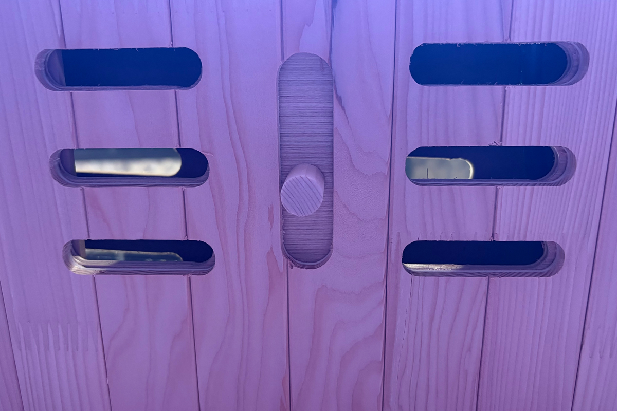 Blisspod Malmo Deluxe 2-Person Infrared Sauna with Red Light Panel