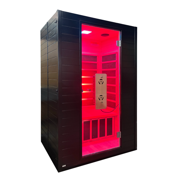 Blisspod Malmo Deluxe 2-Person Infrared Sauna with Red Light Panel