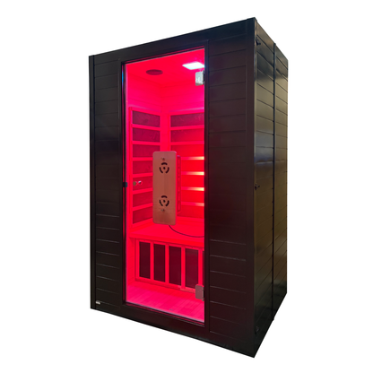 Blisspod Malmo Deluxe 2-Person Infrared Sauna with Red Light Panel