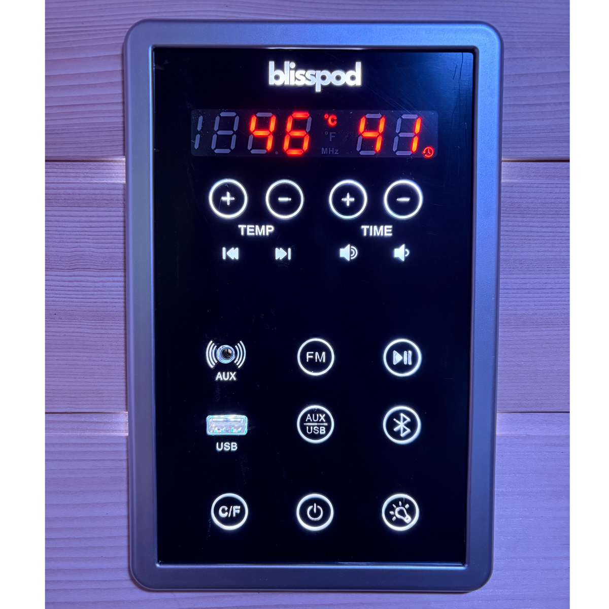 Blisspod Malmo Deluxe 2-Person Infrared Sauna with Red Light Panel