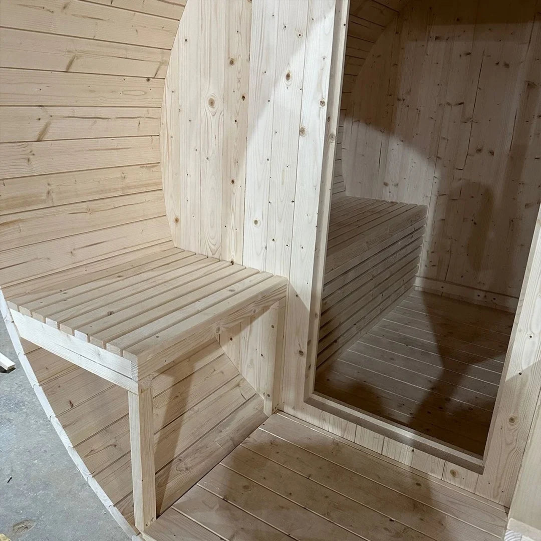 Red Cedar Barrel Sauna for 2–4 People
