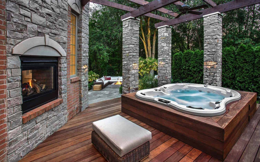 Monarch 5-Person Hot Tub with LED Lighting and Jet System