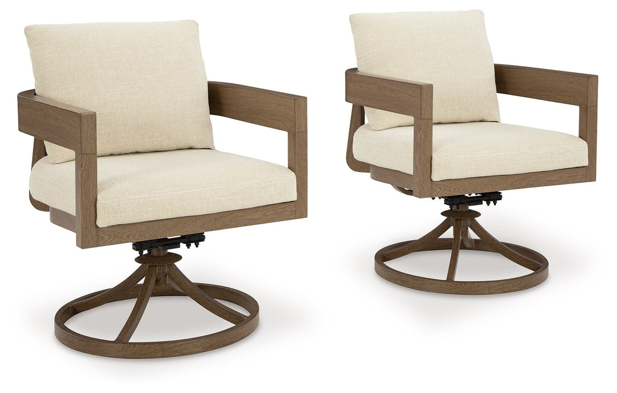 Serene Bay 7-Piece Outdoor Dining Set – Dark Brown
