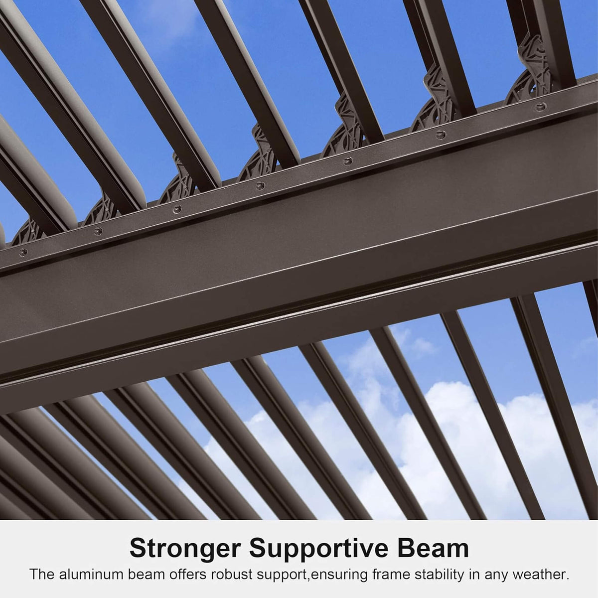 Premium Aluminum Louvered Pergola with LED Lights