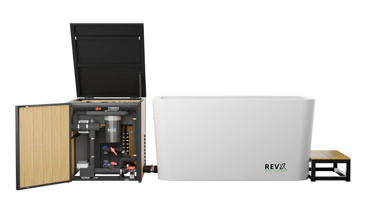 RevX X Tub Acrylic Cold Plunge with LUX 1.5 HP Chiller