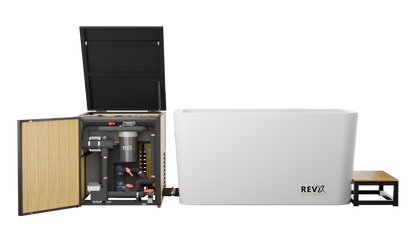 RevX X Tub Acrylic Cold Plunge with LUX 1.5 HP Chiller