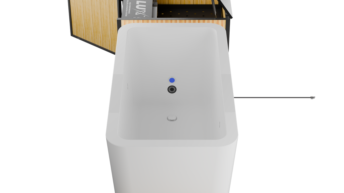 RevX X Tub Acrylic Cold Plunge with LUX 1.5 HP Chiller
