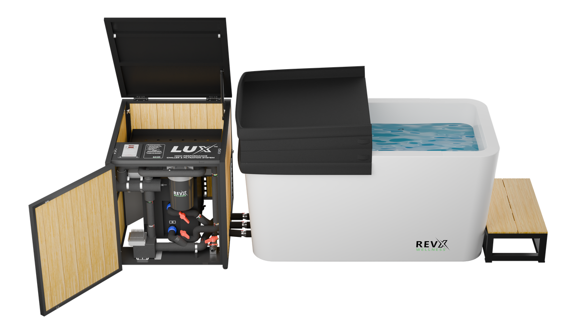 RevX X Tub Acrylic Cold Plunge with LUX 1.5 HP Chiller