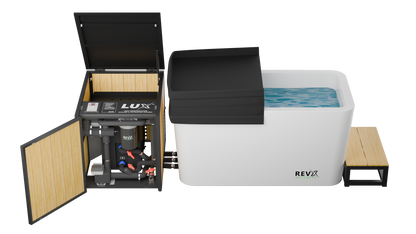 RevX X Tub Acrylic Cold Plunge with LUX 1.5 HP Chiller
